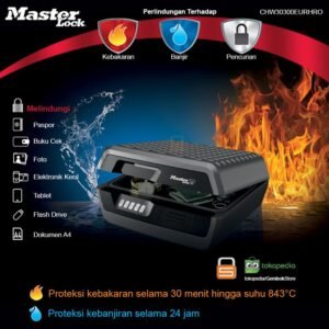 Master Lock CHW30300EURHRO Brankas Portable Besar
