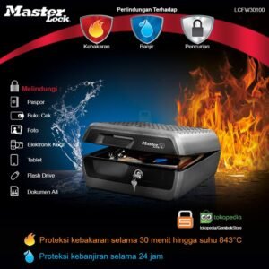 Master Lock LCFW30100 Brankas uang dokumen Portable Besar
