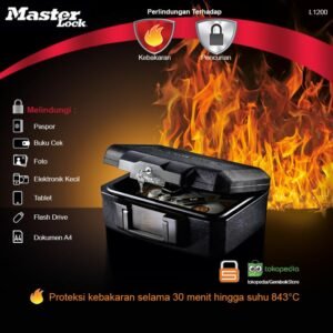 Master Lock Koper Brankas L1200 Portable Anti Api